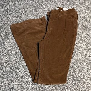 Hollister Women's Brown Corduroy Flare Pants